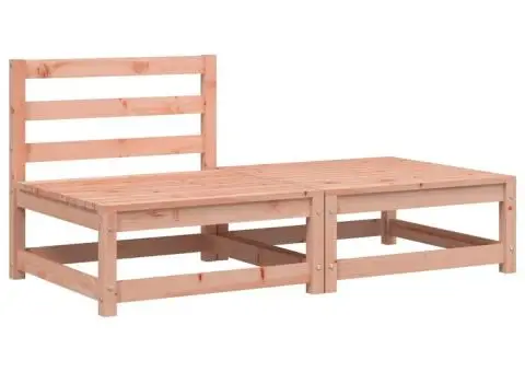 Canapea de grădină fără cotiere cu taburet, lemn masiv douglas - 2/5