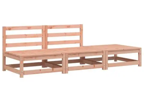 Canapea de grădină fără cotiere cu taburet, lemn masiv douglas - 2/5