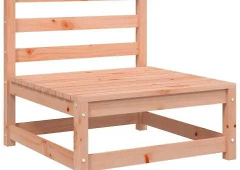 Canapea de grădină fără cotiere cu taburet, lemn masiv douglas - 5/5