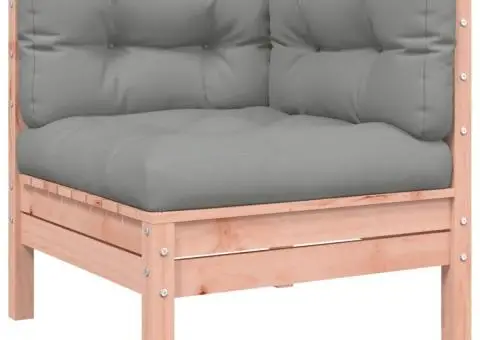 Canapea colțar de grădină cu perne, 2 buc., lemn masiv douglas - 5/5
