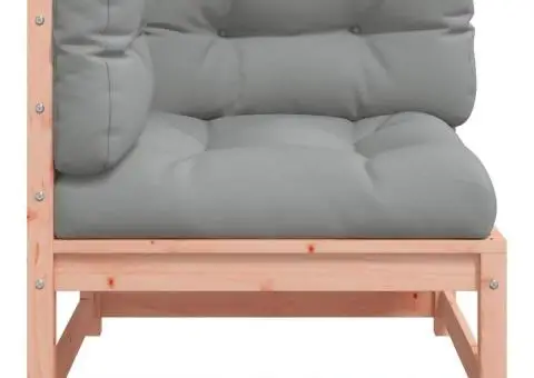 Canapea colțar de grădină, cu perne, lemn masiv douglas - 5/5