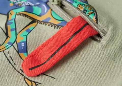 Tricou pentru copii cu mâneci scurte, kaki deschis, 104 - 5/5