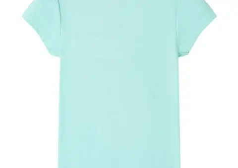 Tricou pentru copii, turcoaz deschis, 128 - 2/5