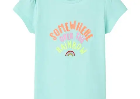 Tricou pentru copii, turcoaz deschis, 104 - 1/5