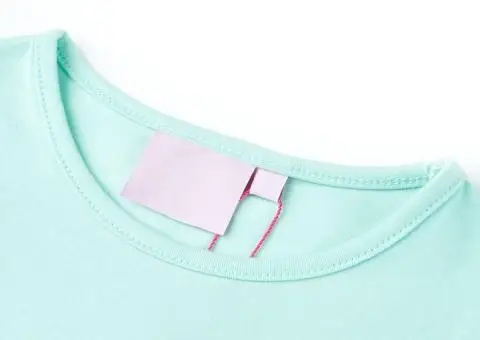 Tricou pentru copii, turcoaz deschis, 104 - 3/5