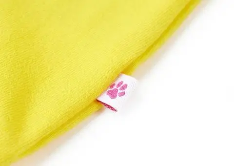 Tricou pentru copii, galben aprins, 128 - 5/5