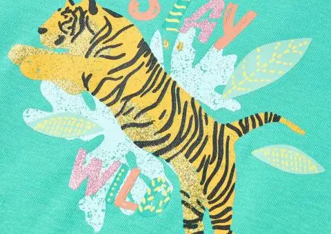 Tricou pentru copii, verde mentă, 104 - 4/5