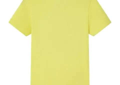 Tricou pentru copii cu mâneci scurte, galben, 140 - 2/5