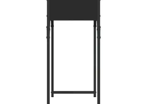 Măsuță consolă cu raft negru 75x30x75 cm lemn prelucrat - 5/5