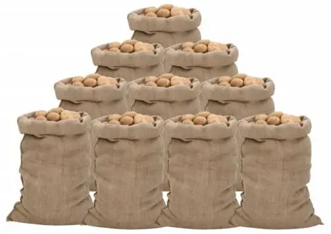 Saci de iută, 10 buc., 60x105 cm, iută 100%, 340 g/m² - 1/5