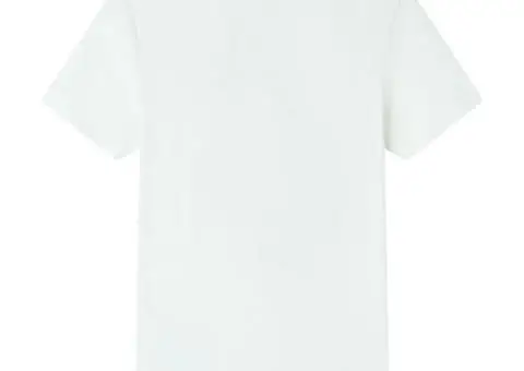 Tricou pentru copii cu mâneci scurte, ecru, 128 - 2/5