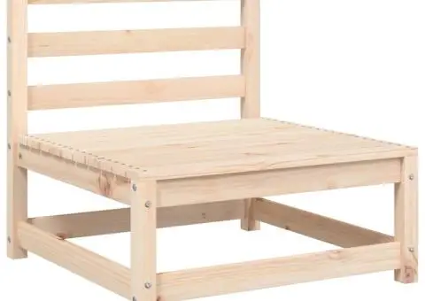 Canapea de grădină fără cotiere, cu perne, lemn masiv de pin - 4/5