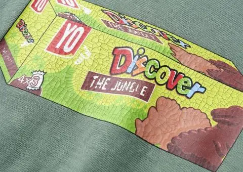 Tricou pentru copii cu mâneci scurte, kaki, 140 - 4/5