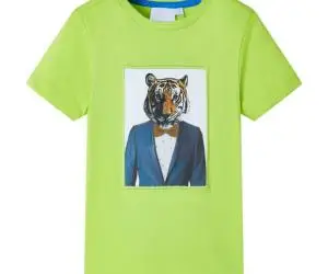 Tricou pentru copii cu mâneci scurte, lime, 92