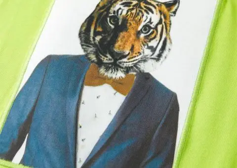 Tricou pentru copii cu mâneci scurte, lime, 92 - 4/5