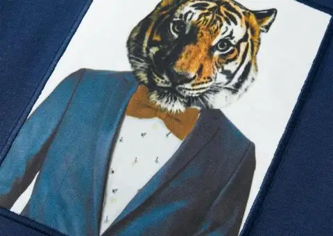 Tricou pentru copii cu mâneci scurte, albastru închis, 140 - 4/5