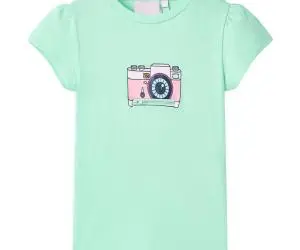 Tricou pentru copii, verde aprins, 128