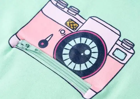 Tricou pentru copii, verde aprins, 128 - 4/5