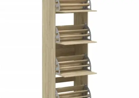Pantofar cu 4 sertare rabatabile, stejar sonoma, 60x42x204 cm - 5/5
