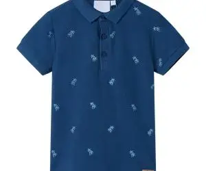 Tricou polo pentru copii, albastru închis, 128