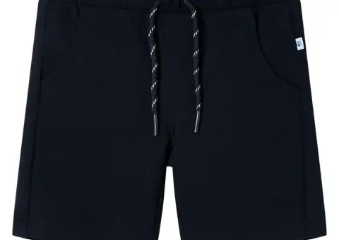 Pantaloni scurți pentru copii cu șnur, bleumarin, 140 - 1/5