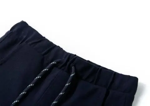 Pantaloni scurți pentru copii cu șnur, bleumarin, 140 - 3/5