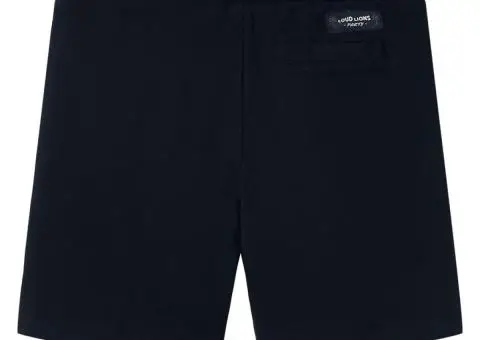 Pantaloni scurți pentru copii cu șnur, bleumarin, 116 - 2/5