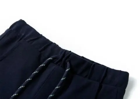 Pantaloni scurți pentru copii cu șnur, bleumarin, 116 - 3/5