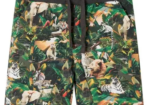 Pantaloni scurți pentru copii cu șnur, albastru petrol învechit, 92 - 1/5