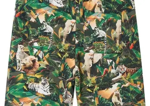 Pantaloni scurți pentru copii cu șnur, albastru petrol învechit, 116 - 2/5