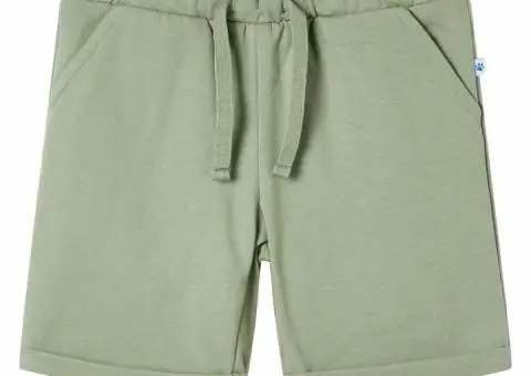 Pantaloni scurți pentru copii cu șnur, kaki deschis, 116 - 1/5