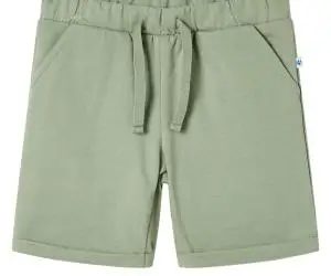 Pantaloni scurți pentru copii cu șnur, kaki deschis, 92