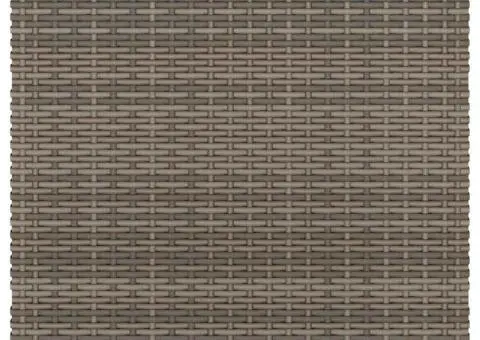 Masă laterală de grădină blat lemn gri 58x27,5x55 cm poliratan - 5/5