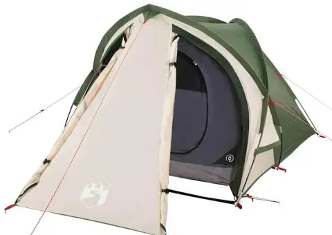 Cort de camping cupolă pentru 2 persoane, verde, impermeabil - 4/5