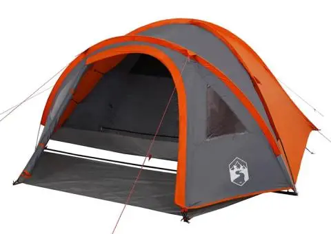 Cort de camping pentru 4 persoane, portocaliu, impermeabil - 4/5