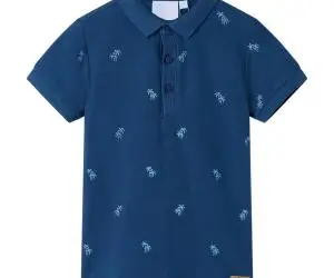 Tricou polo pentru copii, albastru închis, 104