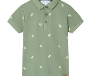 Tricou polo pentru copii, kaki, 128
