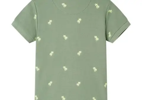 Tricou polo pentru copii, kaki, 128 - 2/5