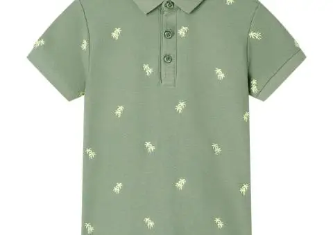 Tricou polo pentru copii, kaki, 104 - 1/5