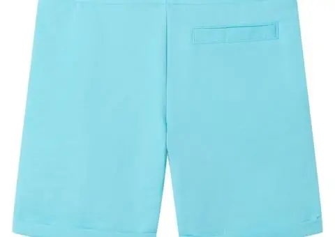 Pantaloni scurți pentru copii cu șnur, albastru verzui, 92 - 2/5