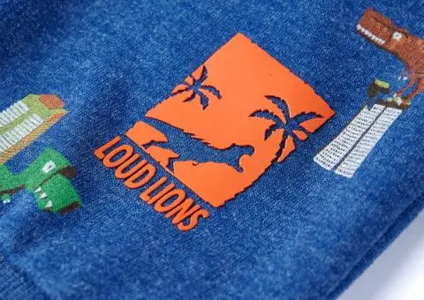 Bluzon pentru copii, albastru închis melanj, 128 - 4/5