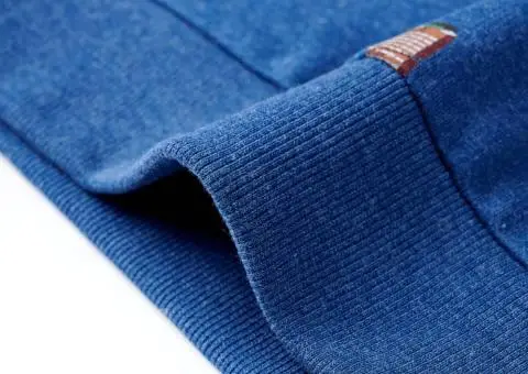 Bluzon pentru copii, albastru închis melanj, 128 - 5/5