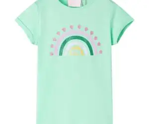 Tricou pentru copii, verde strălucitor, 140