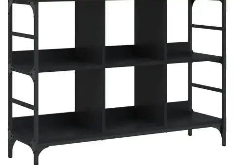 Servantă, negru, 102x32x73,5 cm, lemn prelucrat - 2/5