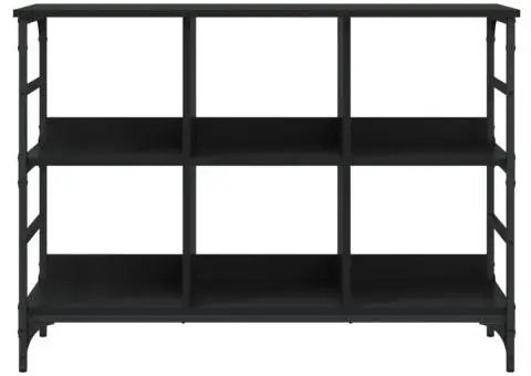 Servantă, negru, 102x32x73,5 cm, lemn prelucrat - 4/5