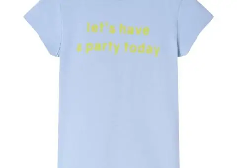 Tricou pentru copii, albastru deschis, 92 - 1/5