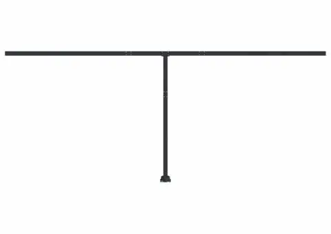 Set stâlp pentru copertină, antracit, 600x245 cm, fier - 3/5