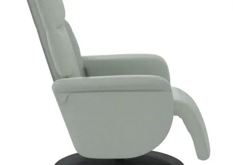 Fotoliu masaj rabatabil cu suport picioare, gri închis, catifea - 5/5