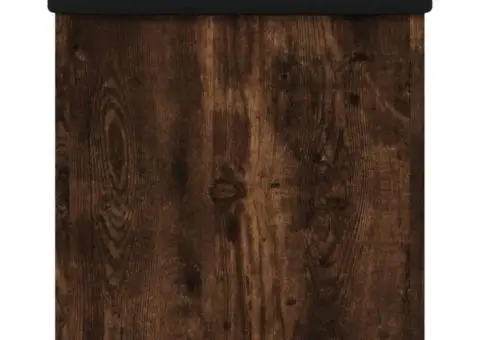 Bancă de pantofi, stejar fumuriu, 42x42x45 cm, lemn prelucrat - 5/5