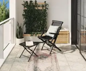 Covor ARBIZU, interior/exterior, design vintage, 80x150 cm